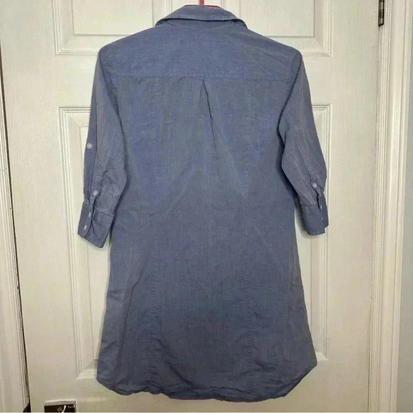 H&M Tunic Shirt Collared Blue Size 8 - Picture 13 of 16